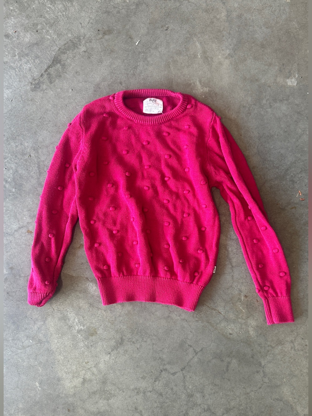 Little sleepies pink Pom Pom sweater